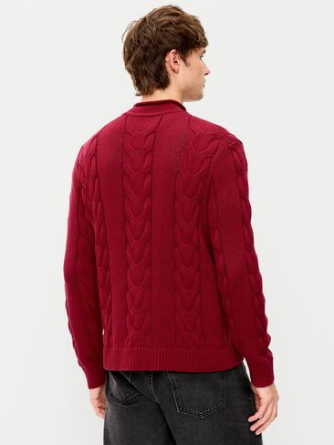 Old Navy Loose Cable-Knit Sweater - Emberglow in Kuwait