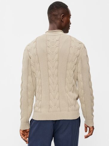 Old Navy Loose Cable-Knit Sweater - Elbow Grease in Kuwait
