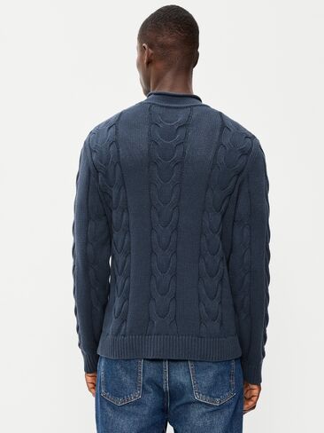 Old Navy Loose Cable-Knit Sweater - Dusk Navy in Kuwait