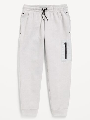 Old Navy Dynamic Fleece Utility Jogger Sweatpants for Boys - Light Heather Gray in Kuwait
