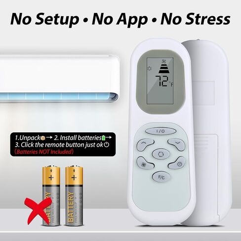 New Replacement AC Remote Control for Whynter Dual Hose Portable Air Conditioner, Fit for ARC-14S, ARC-14SH, ARC-122DS, ARC-12S, ARC-143MX, ARC-12SD, ARC-12SDH, ARC-101CW, ARC-122DHP, ARC-147WF in Saudi Arabia