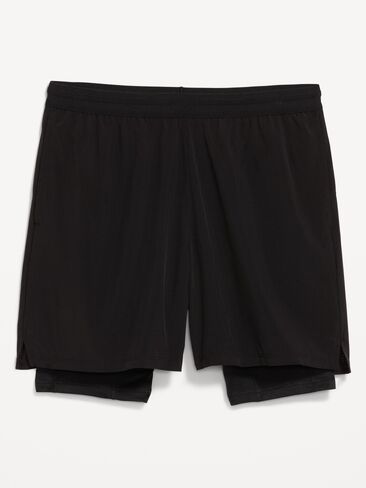 Old Navy 2-In-1 Performance Run Shorts -- 5-inch inseam - Black Jack in Kuwait