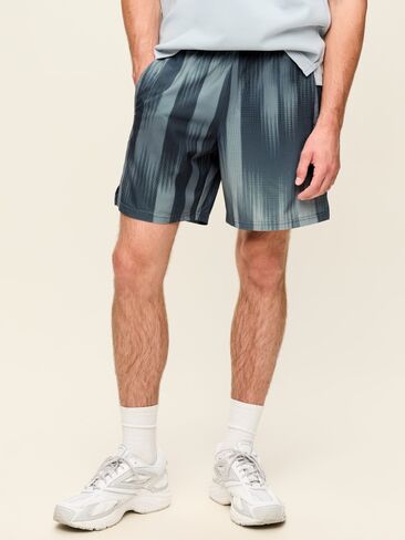 Old Navy StretchTech Workout Shorts -- 7-inch inseam - Black Stripes in Kuwait