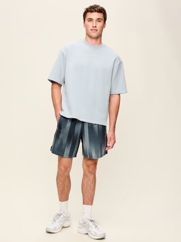 Old Navy StretchTech Workout Shorts -- 7-inch inseam - Black Stripes in Kuwait