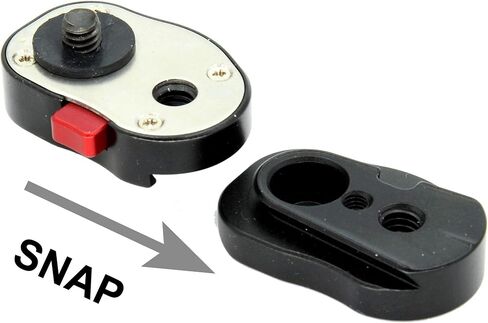 Set of 5 GyroVu Professional 1/4" Mini Quick Release Plate System with Self Locking Mechanism for any Tripod, Articulated Arm Mount (4 lb weight capacity) in Kuwait