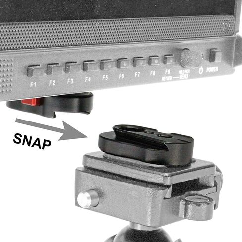 Set of 5 GyroVu Professional 1/4" Mini Quick Release Plate System with Self Locking Mechanism for any Tripod, Articulated Arm Mount (4 lb weight capacity) in Kuwait