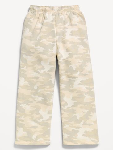 Old Navy Mid-Rise Baggy Wide-Leg Sweatpants for Girls - Camo in Kuwait