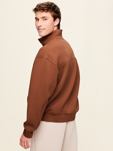 Old Navy Bounce Fleece Oversized Half-Zip Pullover Sweatshirt - Horse Chestnut in Kuwait