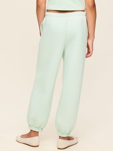 Old Navy High-Waisted Bounce Fleece Jogger Sweatpants for Girls - Soft Aloe in Kuwait