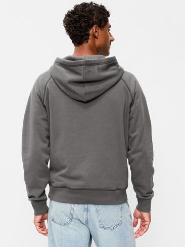 Old Navy Henley Pullover Hoodie - Stainless Steel in Saudi Arabia