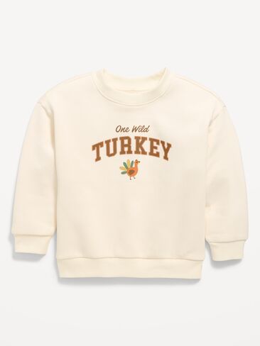 Old Navy Oversized Long-Sleeve Graphic Sweatshirt for Toddler Boys - Autumn in Saudi Arabia