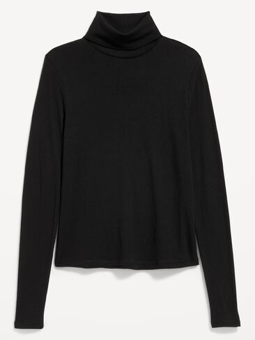 Old Navy Slim-Fit Ribbed Turtleneck - Black Jack in Kuwait