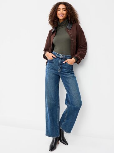 Old Navy Slim-Fit Ribbed Turtleneck - Forest Tapestry in Kuwait