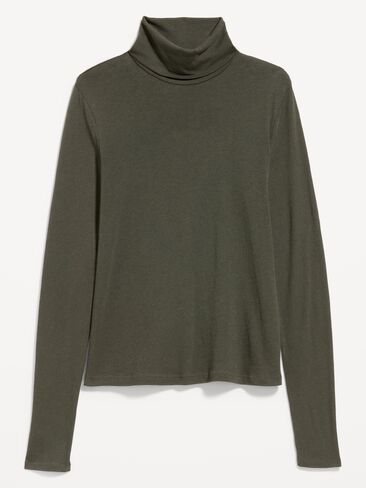 Old Navy Slim-Fit Ribbed Turtleneck - Forest Tapestry in Kuwait