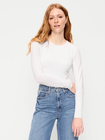 Old Navy Long-Sleeve Crew-Neck Bodysuit - Calla Lilies in Kuwait