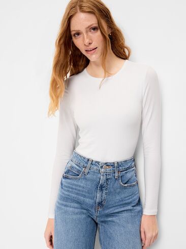 Old Navy Long-Sleeve Crew-Neck Bodysuit - Calla Lilies in Kuwait
