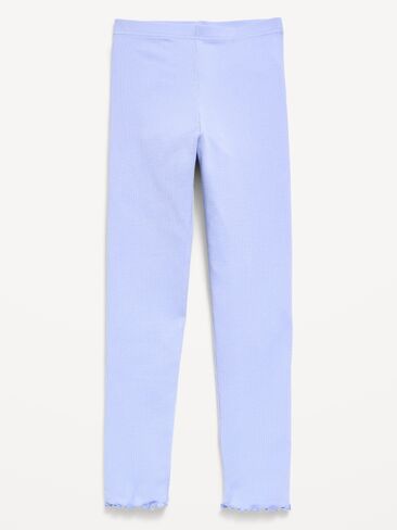 Old Navy Ribbed Lettuce-Edge Leggings for Girls - Periblue in Kuwait