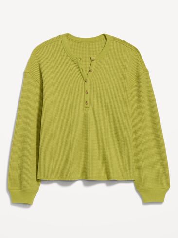 Old Navy Long-Sleeve Crew-Neck Henley T-Shirt - Wasabi in Kuwait