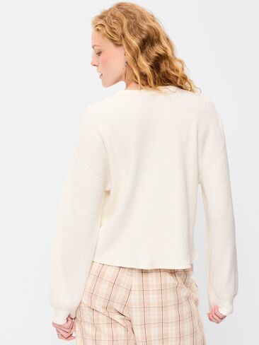 Old Navy Long-Sleeve Crew-Neck Henley T-Shirt - Sea Salt in Kuwait