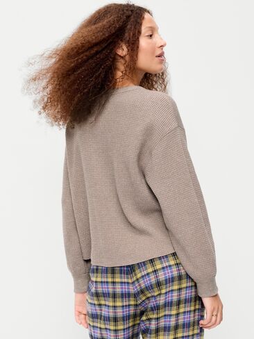 Old Navy Long-Sleeve Crew-Neck Henley T-Shirt - Mushroom in Kuwait