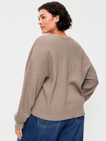 Old Navy Long-Sleeve Crew-Neck Henley T-Shirt - Mushroom in Kuwait