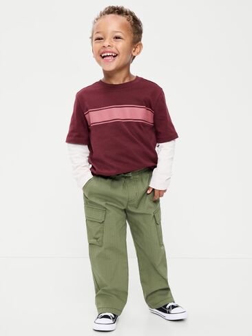 Old Navy Baggy Cargo Ripstop Pants for Toddler Boys - Alpine Tundra in Kuwait