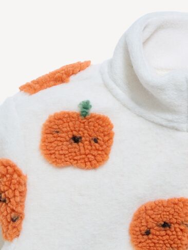 Old Navy Printed Sherpa Full-Zip Jacket for Toddler Girls - Pumpkin Puree in Kuwait