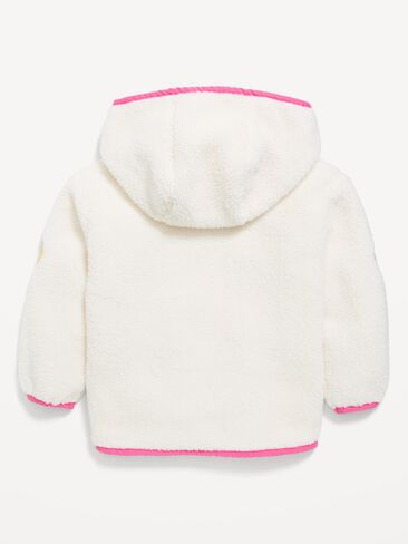 Old Navy Hooded Sherpa Jacket for Toddler Girls - Multi Hearts in Kuwait