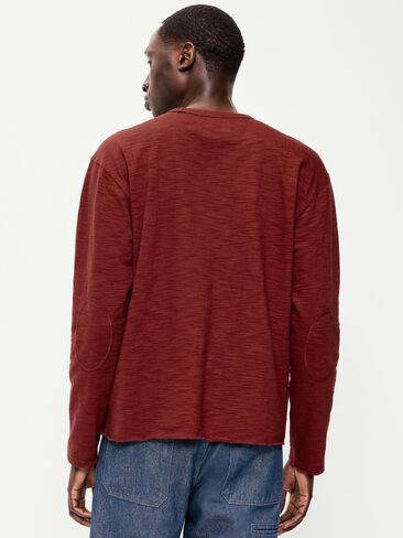 Old Navy Long-Sleeve Slub Knit T-Shirt - Emberglow in Kuwait