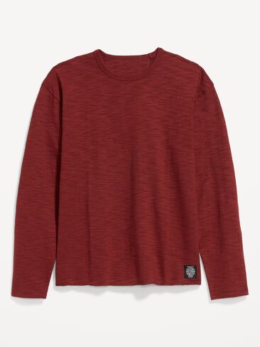 Old Navy Long-Sleeve Slub Knit T-Shirt - Emberglow in Kuwait
