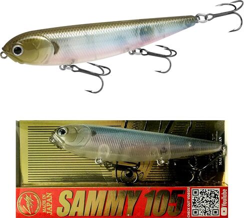 LUCKY CRAFT Sammy 105 Topwater Fishing Lures, 3 Hook, 4-1/8" Floating Freshwater Trout and Bass Lures, Walk-the-Dog Tournament Bait, Bass Fishing Gear and Tackle Box Accessories in Saudi Arabia