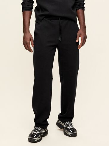 Old Navy Dynamic Fleece Straight-Leg Pants - Black Jack in Kuwait