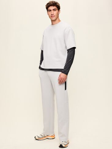 Old Navy Dynamic Fleece Straight-Leg Pants - Light Gray in Kuwait