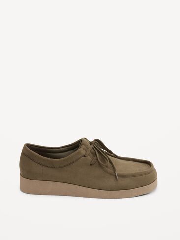 Old Navy Faux-Suede Lace-Up Derby Boots for Women - Hearthwood in Kuwait