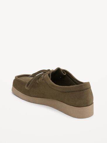 Old Navy Faux-Suede Lace-Up Derby Boots for Women - Hearthwood in Kuwait