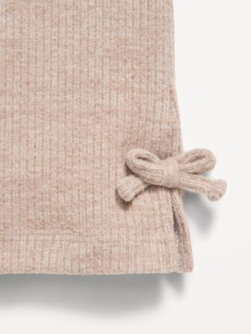 Old Navy Cozy Ribbed Wide-Leg Pants for Toddler Girls - Light Brown Heather in Kuwait