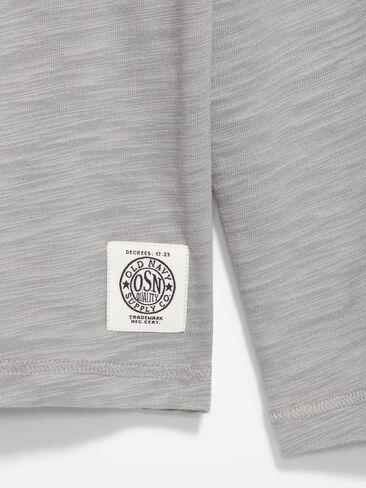 Old Navy Long-Sleeve Slub-Knit Henley T-Shirt - Gray in Kuwait