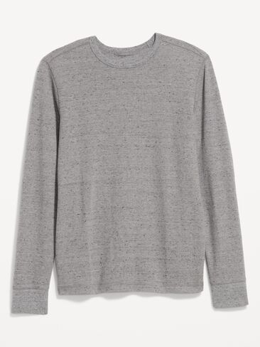 Old Navy Crew-Neck Waffle T-Shirt - Heather Grey in Kuwait