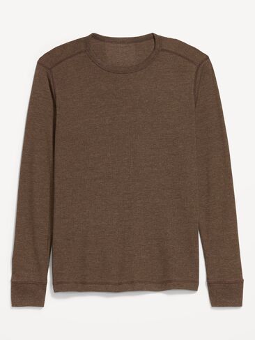 Old Navy Crew-Neck Waffle T-Shirt - Dark Walnut in Kuwait