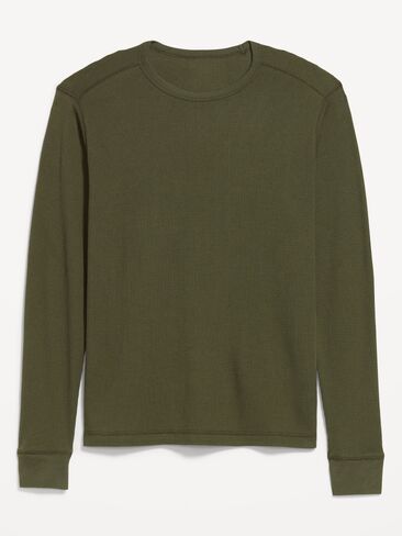 Old Navy Crew-Neck Waffle T-Shirt - Heritage Green in Kuwait