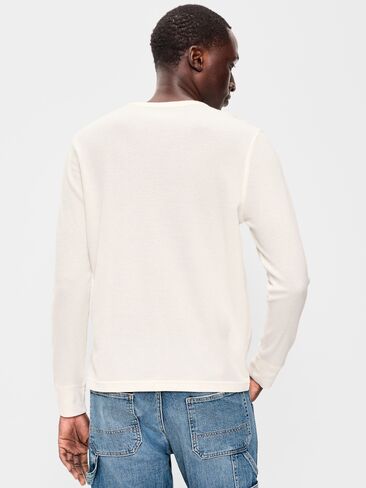 Old Navy Crew-Neck Waffle T-Shirt - Sea Salt in Kuwait