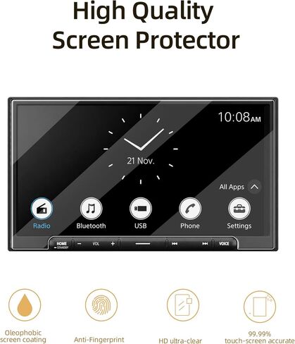 Screen Protector for Sony XAV-AX6000/XAV-AX4000, 1-Pack Anti-Glare Matte Film, Easy Installation, Bubble-Free, Touch Sensitive in Kuwait