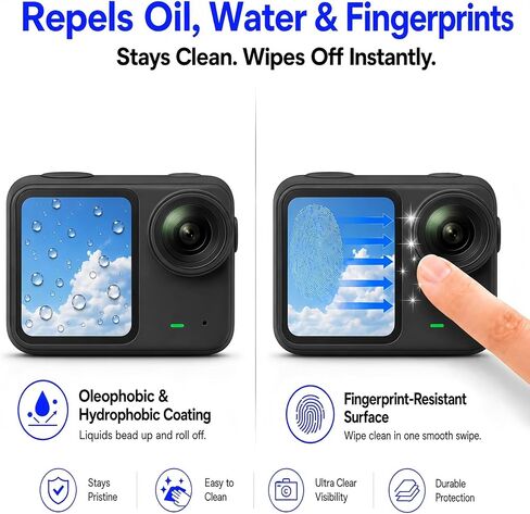 Model-Specific Custom Fit for DJI Osmo Nano/Xtra Atto+ Lens PET [3+3Pack] Camera Screen Protector – 9H Hardness Tempered Glass, Full-Screen Edge-to-Edge, Crystal Clear, Bubble-Free, Anti-Scratch in Kuwait