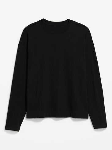 Old Navy Vintage Long-Sleeve Crew-Neck T-Shirt - Black Jack in Kuwait