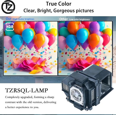 جودة A+ لـ ELPLP97 Epson Powerlite Home Cinema 2200 2250 1080 880 VS260 EX9230 EX9240 EX3280 EX5280 EX7280 Powerlite X49 W49 982W EB-E01 E20 U50 V13H010L97 استبدال لمبة مصباح العرض in Kuwait