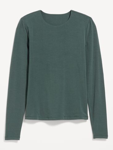 Old Navy Hug Double-Layer Crew-Neck Long-Sleeve Top - Cavernous in Kuwait