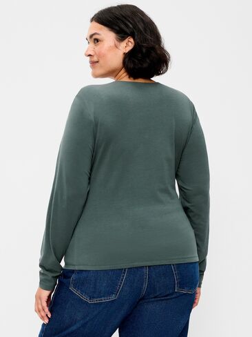 Old Navy Hug Double-Layer Crew-Neck Long-Sleeve Top - Cavernous in Kuwait