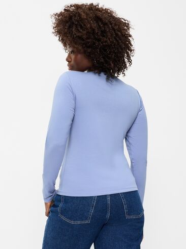 Old Navy Hug Double-Layer Crew-Neck Long-Sleeve Top - Shady Lane in Kuwait