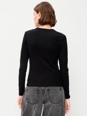 Old Navy Snug Long-Sleeve T-Shirt - Black Jack in Kuwait