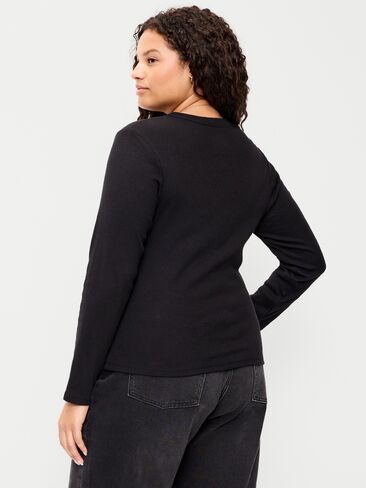 Old Navy Snug Long-Sleeve T-Shirt - Black Jack in Kuwait